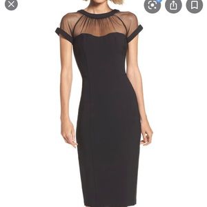 Maggie London illusion dress